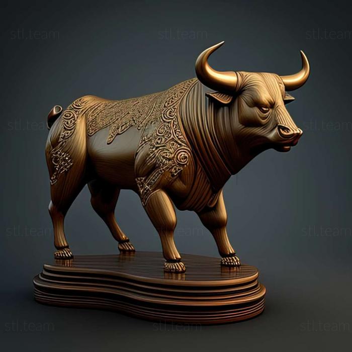 Animals bull 3d model